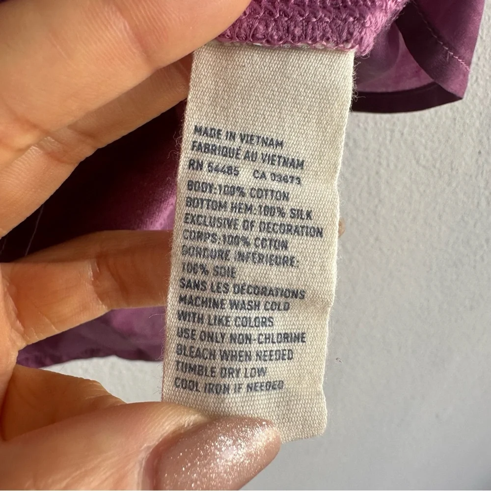 Vintage American Eagle Babydoll Silk Lace Trim Sweetheart Neckline Camis Purple - Picture 11 of 11